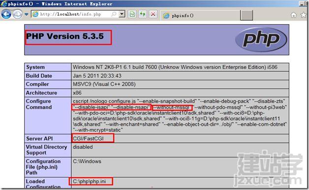 IIS7配置PHP IIS7配置PHP