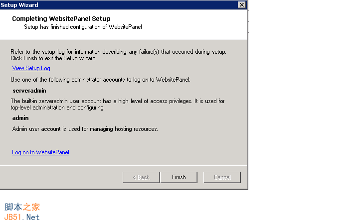 WebsitePanel Standalone Server安装10